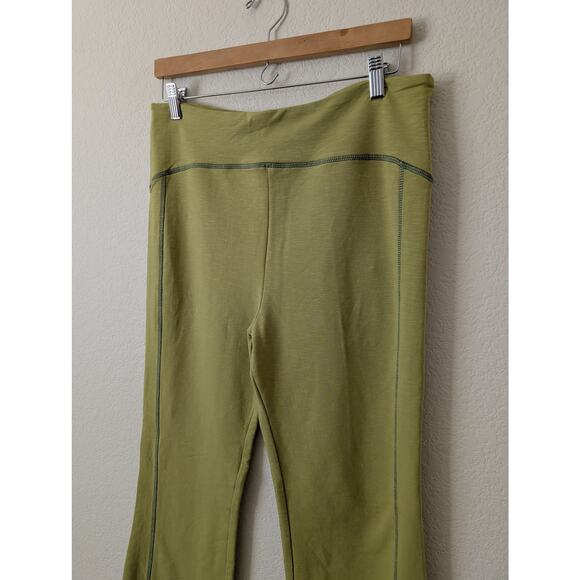 NWT Known Supply Matcha Green Flared Leggings - Size XL Organic Cotton Lounge - Picture 9 of 11
